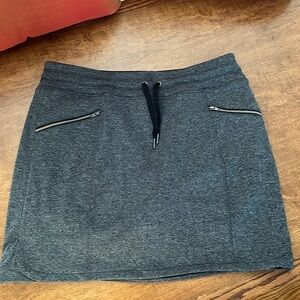 Tangerine ladies Skort with Shorts grey with Zippered front pockets